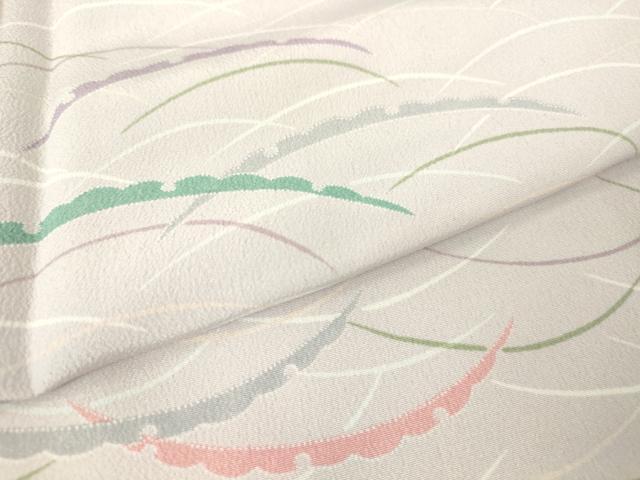 平和屋着物▽小紋　単衣　雪芝文　洗える着物　DAAV5932az