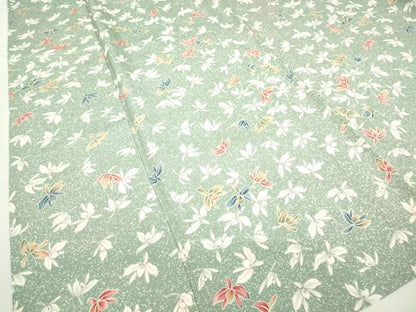 平和屋着物▽上質な小紋 単衣 舞花文 正絹 逸品 未使用 DAAV5935az