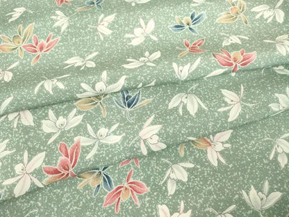 平和屋着物▽上質な小紋 単衣 舞花文 正絹 逸品 未使用 DAAV5935az