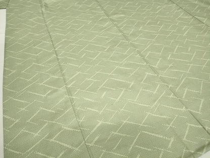 平和屋着物▽上質なお召 単衣 変わり格子 正絹 逸品 DAAV5936az