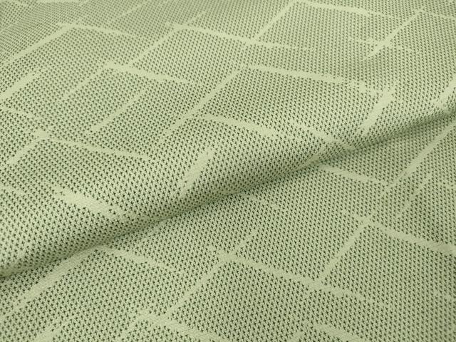 平和屋着物▽上質なお召 単衣 変わり格子 正絹 逸品 DAAV5936az