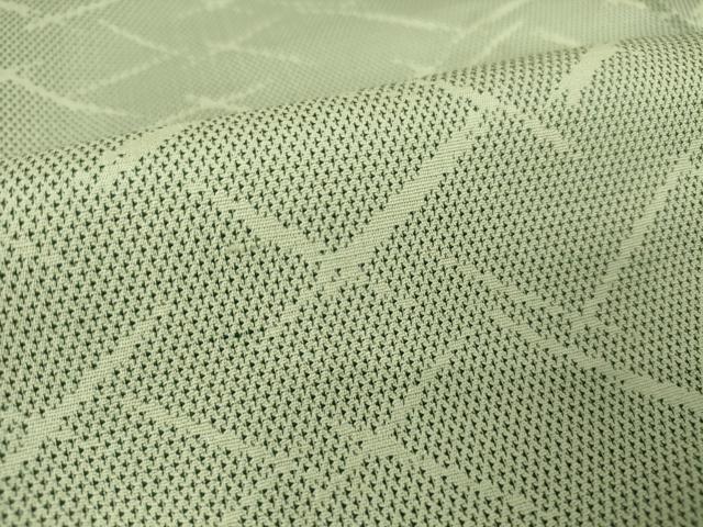 平和屋着物▽上質なお召 単衣 変わり格子 正絹 逸品 DAAV5936az