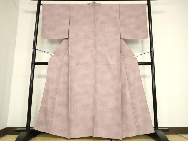 平和屋着物▽上質な小紋 単衣 霞文 正絹 逸品 DAAV5944az