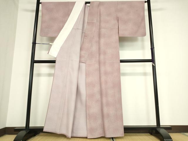 平和屋着物▽上質な小紋 単衣 霞文 正絹 逸品 DAAV5944az