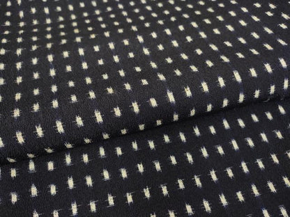 平和屋着物▽上質なお召 単衣 絣文 正絹 逸品 DAAV5952az