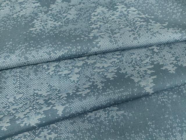 平和屋着物▽本場大島紬 単衣 9マルキ 樹林文 三越扱い 正絹 逸品 DAAV5953az