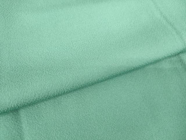 平和屋着物▽上質な色無地 単衣 錆浅葱色 正絹 逸品 DAAV5972az