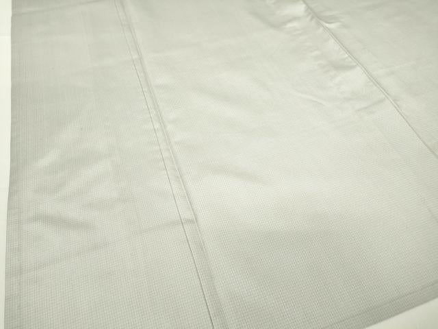 平和屋着物▽男性 紬 単衣 格子 正絹 逸品 DAAV5984az