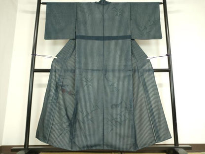平和屋着物▽訪問着 無双 絽袷 縦絽×絽 鴛鴦文 正絹 逸品 DAAV5988az