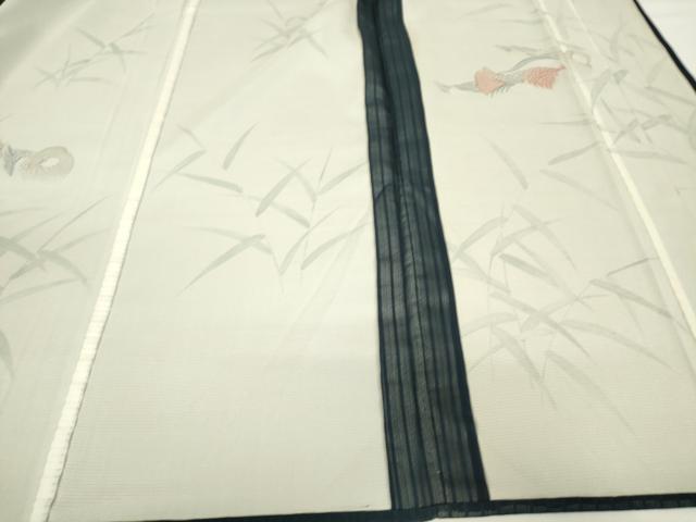 平和屋着物▽訪問着 無双 絽袷 縦絽×絽 鴛鴦文 正絹 逸品 DAAV5988az