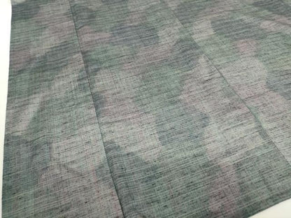 平和屋着物▽上質な紬 単衣 霞文 正絹 逸品 DAAV5998az