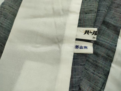 平和屋着物▽上質な紬 単衣 霞文 正絹 逸品 DAAV5998az