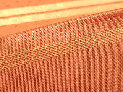 平和屋着物●西陣 川島織物 太鼓柄袋帯 駒刺繍 霞花丸文 金彩 正絹 逸品 DAAV6008ps