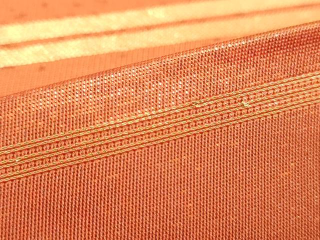 平和屋着物●西陣 川島織物 太鼓柄袋帯 駒刺繍 霞花丸文 金彩 正絹 逸品 DAAV6008ps