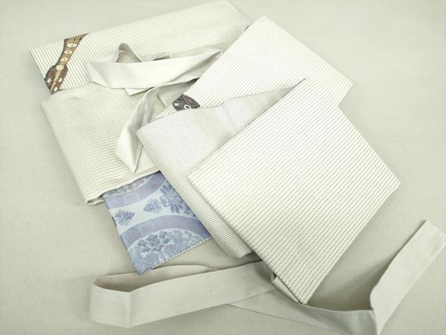 平和屋着物●つけ帯　寳彩螺鈿　工寳織　楽器狩猟花文　金糸　さが美扱い　証紙付き　正絹　逸品　未使用　DAAV6087ps