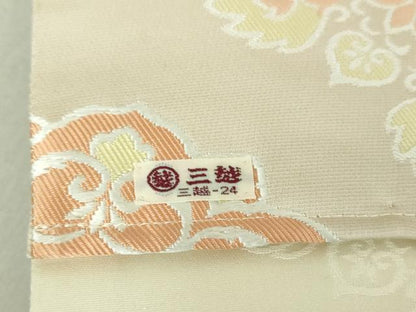 平和屋着物●つけ帯　唐織　正倉院花文　金糸　三越扱い　正絹　逸品　DAAV6091ps