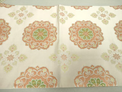 平和屋着物●つけ帯　唐織　正倉院花文　金糸　三越扱い　正絹　逸品　DAAV6091ps