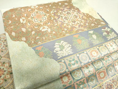 平和屋着物●ワンタッチつけ帯　藤秀錦　金糸　正絹　逸品　未使用　DAAV6094ps