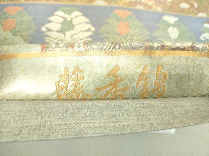 平和屋着物●ワンタッチつけ帯　藤秀錦　金糸　正絹　逸品　未使用　DAAV6094ps