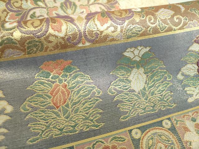 平和屋着物●ワンタッチつけ帯　藤秀錦　金糸　正絹　逸品　未使用　DAAV6094ps