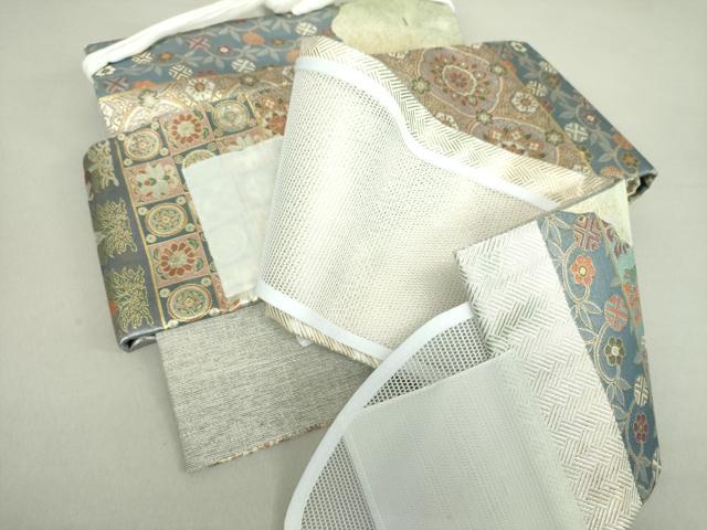 平和屋着物●ワンタッチつけ帯　藤秀錦　金糸　正絹　逸品　未使用　DAAV6094ps