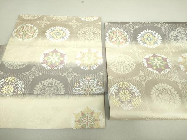 平和屋着物●つけ帯　唐織　正倉院花文　金糸　正絹　逸品　DAAV6104ps