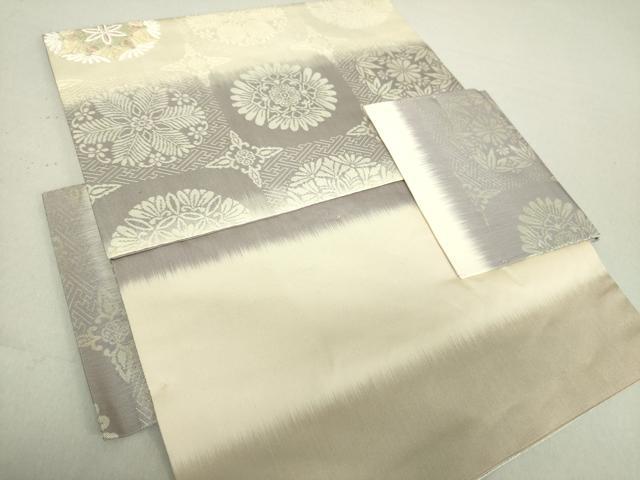 平和屋着物●つけ帯　唐織　正倉院花文　金糸　正絹　逸品　DAAV6104ps