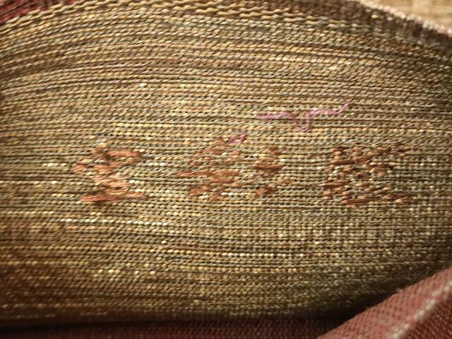 平和屋着物●六通柄袋帯 宝彩装 更紗花文 金糸 正絹 逸品 DAAV6117ps