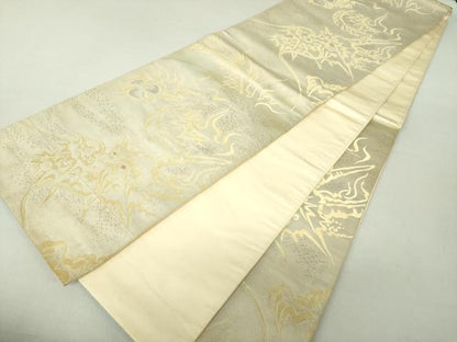 平和屋着物●六通柄袋帯 飛龍 金糸 正絹 逸品 DAAV6120ps