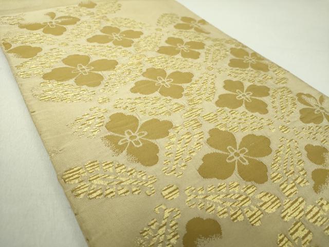 平和屋着物●綴れ 太鼓柄 本袋帯 花菱文 金糸 正絹 逸品 DAAV6241ps