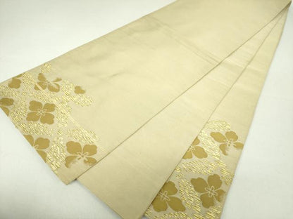 平和屋着物●綴れ 太鼓柄 本袋帯 花菱文 金糸 正絹 逸品 DAAV6241ps