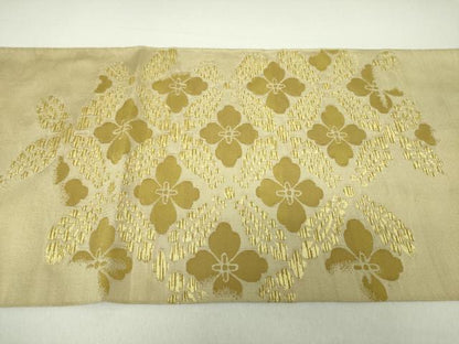 平和屋着物●綴れ 太鼓柄 本袋帯 花菱文 金糸 正絹 逸品 DAAV6241ps