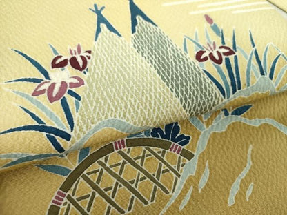 平和屋着物●九寸名古屋帯 籬花舟 正絹 逸品 DAAV6279ps