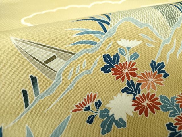 平和屋着物●九寸名古屋帯 籬花舟 正絹 逸品 DAAV6279ps