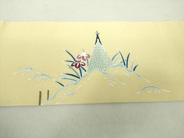 平和屋着物●九寸名古屋帯 籬花舟 正絹 逸品 DAAV6279ps
