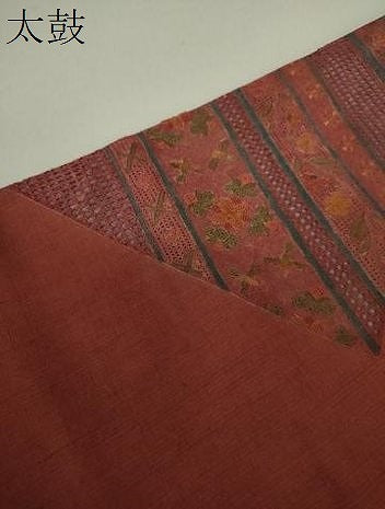 平和屋着物●中国三大刺繍　スワトウ相良刺繍　汕頭相良刺繍　総刺繍　九寸名古屋帯　紬地　花鳥文　正絹　逸品　DAAV6324ps