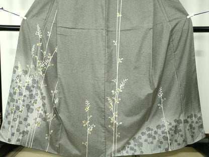 平和屋着物●本場染大島紬　訪問着　枝花文　たたき染め　正絹　逸品　DAAV6371ps