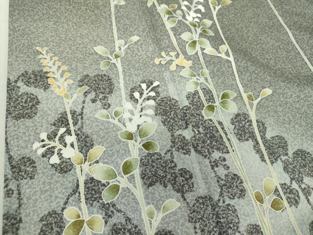 平和屋着物●本場染大島紬　訪問着　枝花文　たたき染め　正絹　逸品　DAAV6371ps