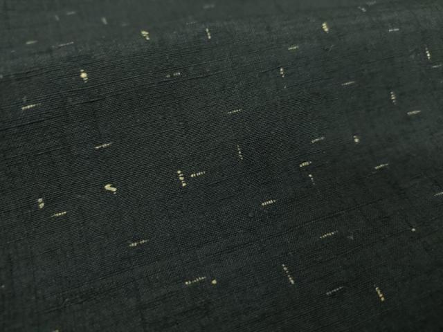 平和屋着物●上質な紬　霞文　黒地　正絹　逸品　DAAV6386ps