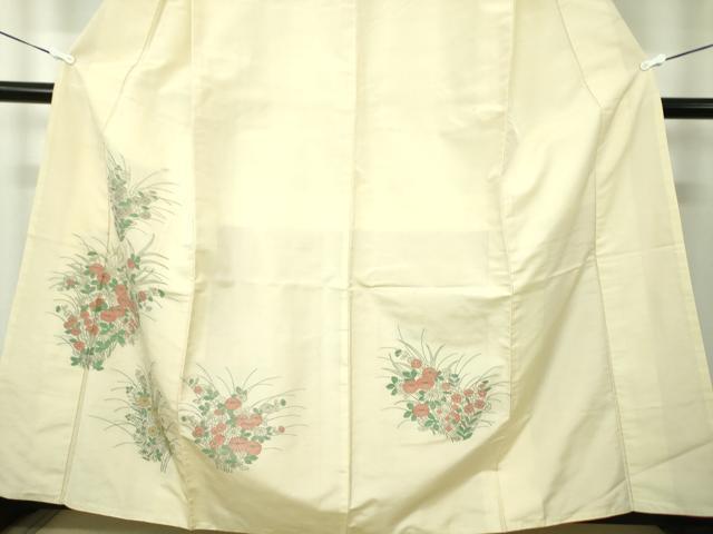 平和屋着物●京の名門・菱屋六右ェ門 紬 色留訪問着 草花文 正絹 逸品 DAAV6394ps