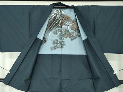 平和屋着物●男性 本場大島紬 アンサンブル 100亀甲 総詰め 正絹 逸品 DAAV6409ps