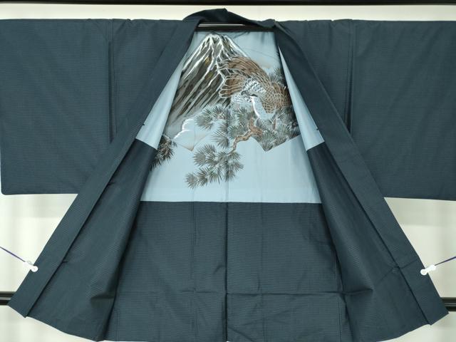 平和屋着物●男性 本場大島紬 アンサンブル 100亀甲 総詰め 正絹 逸品 DAAV6409ps