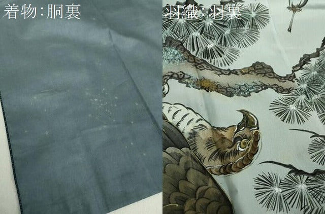 平和屋着物●男性 本場大島紬 アンサンブル 長羽織 80亀甲 総詰め 正絹 逸品 DAAV6411ps