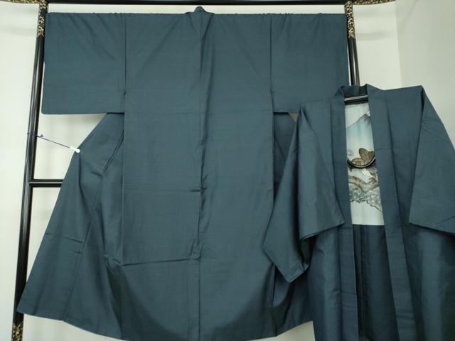 平和屋着物●男性 本場大島紬 アンサンブル 長羽織 80亀甲 総詰め 正絹 逸品 DAAV6411ps