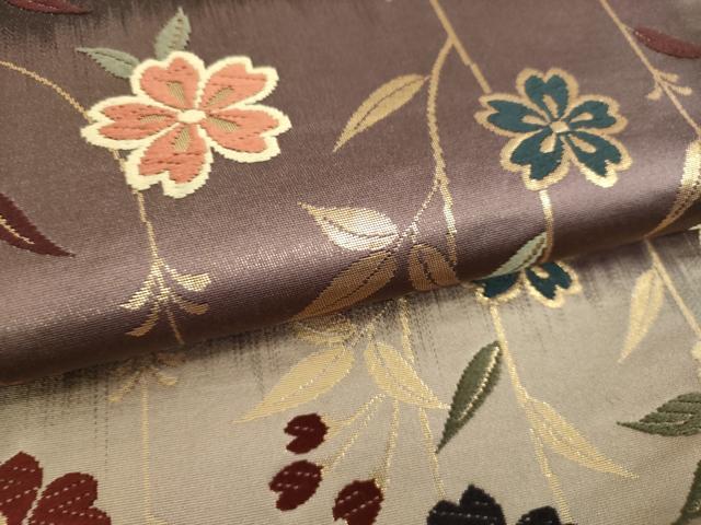 平和屋着物●六通柄京袋帯 唐織 枝垂れ桜 金糸 正絹 逸品 DAAV6423ps