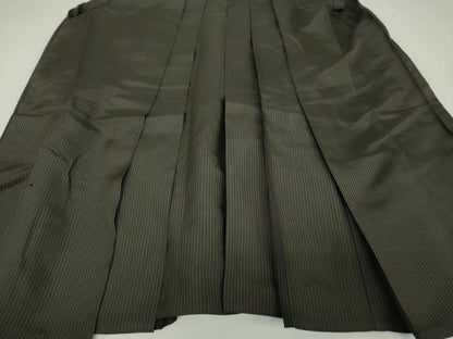 平和屋着物●男性 馬乗袴 縞 正絹 逸品 DAAV6461ps