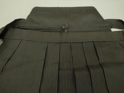 平和屋着物●男性 馬乗袴 縞 正絹 逸品 DAAV6461ps