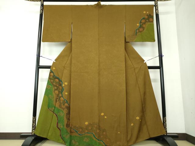 平和屋着物●訪問着 道長花文 金彩 正絹 逸品 DAAV6498ps