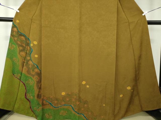 平和屋着物●訪問着 道長花文 金彩 正絹 逸品 DAAV6498ps