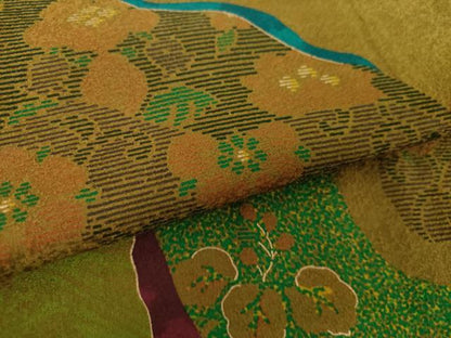 平和屋着物●訪問着 道長花文 金彩 正絹 逸品 DAAV6498ps